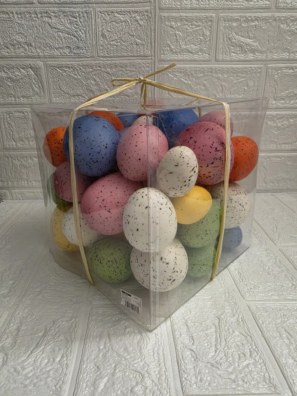 New 48 Count Speckled Soft Pastel Eggs Bowl Filler / Vase Accent, Easter 2026
